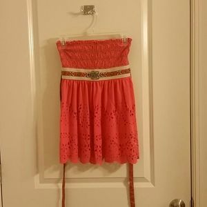 Flowy boho free people embellished babydoll top